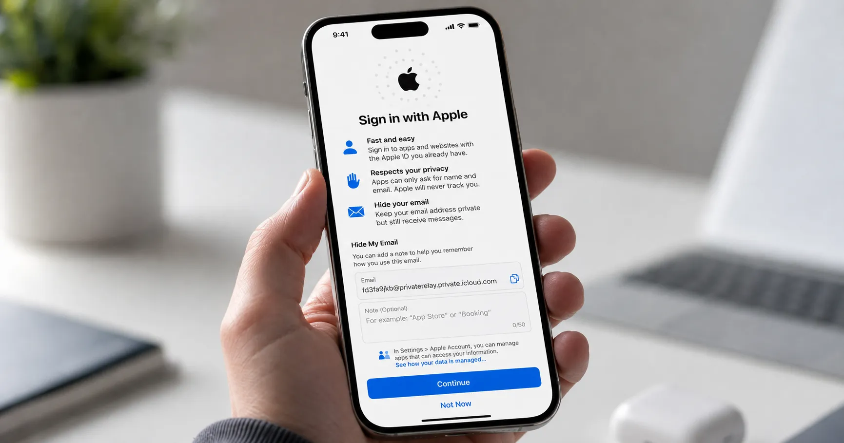 Sign in with Apple vs Hide My Email